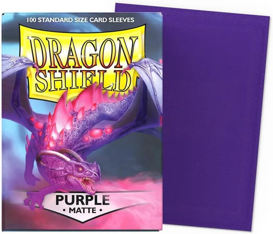 | Standard Size Card Matte Sleeves | 100 CT - Smooth & Tough Premium TCG Sleeves | Compatible with Pokemon, Flesh & Blood, One Piece & Magic the Gathering | Blood Red - Matte